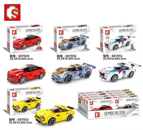 Bộ lắp ghép Xe Đua Ferrari 599 GTO SEMBO Block 607049, đồ chơi lắp ráp cho bé trai 6 tuổi, giá rẻ, tốc độ đỉnh cao