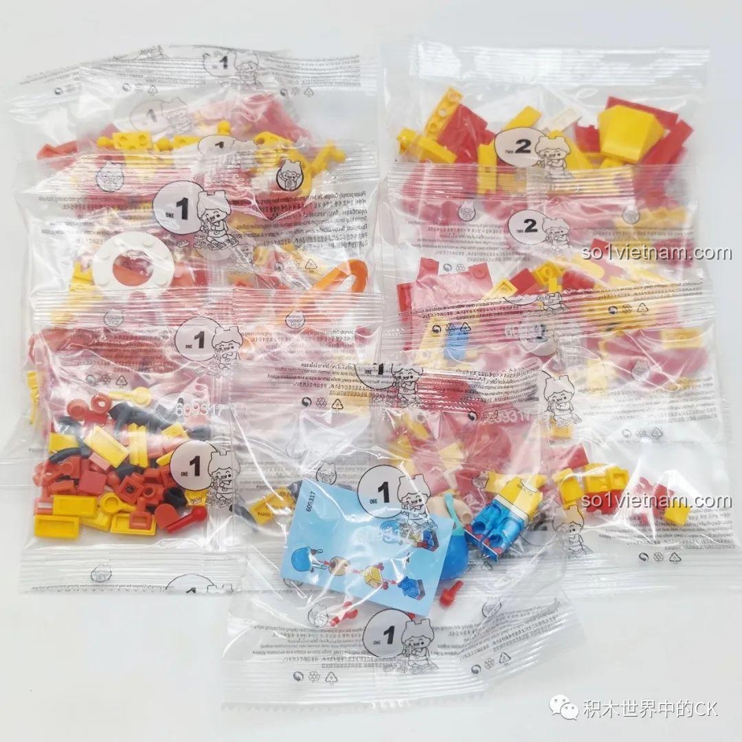 Các túi chi tiết số 1 của bộ lắp ráp SEMBO BLOCK 609317 Garudamon