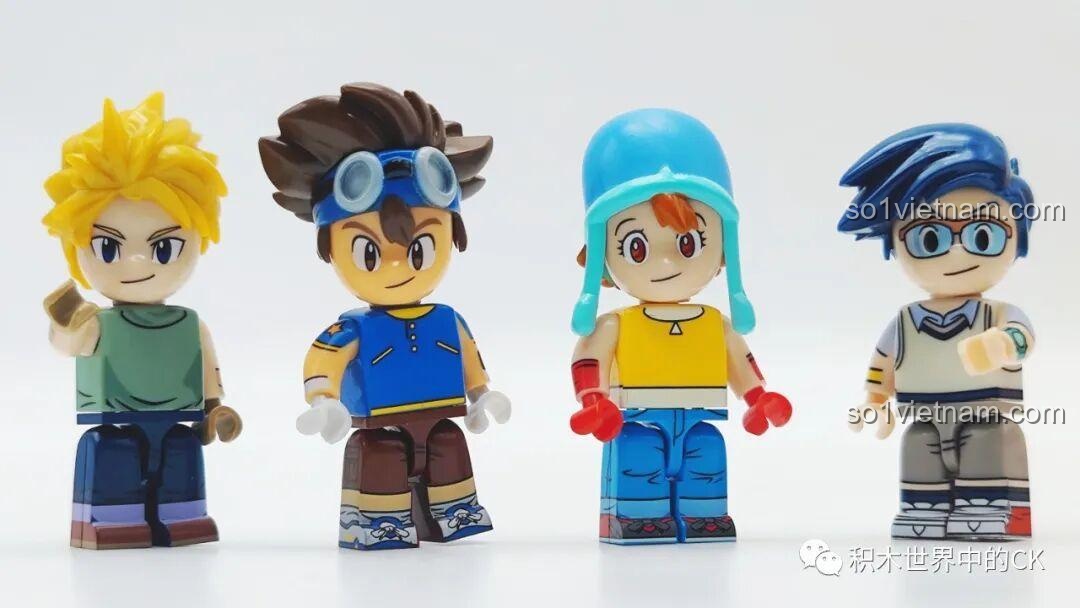 Các nhân vật Digimon trong bộ lắp ghép SEMBO BLOCK
