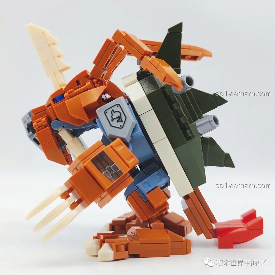 Các túi mảnh ghép bộ lắp ghép SEMBO BLOCK 609320 Zudomon Digimon