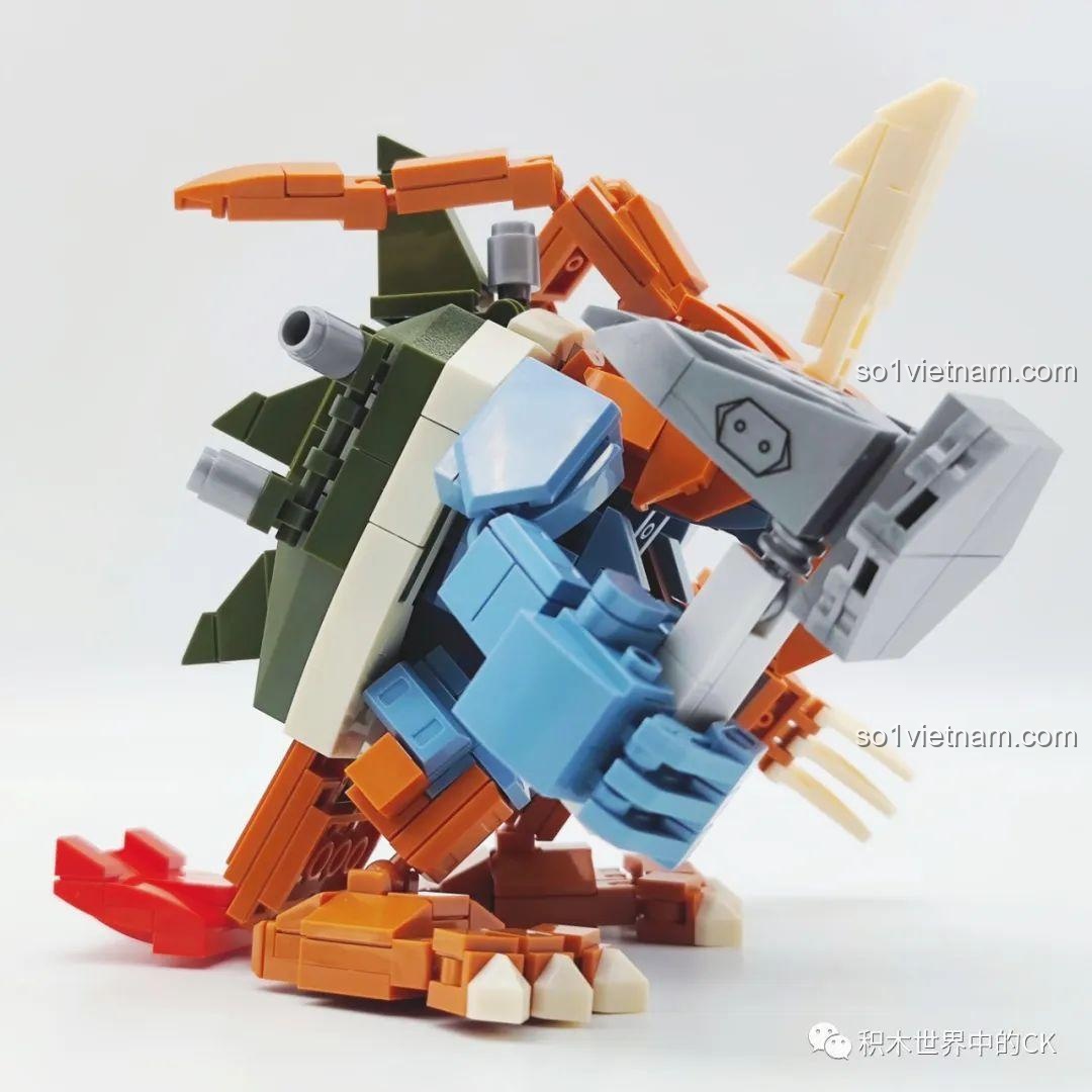 Mô hình Zudomon Digimon hoàn thiện SEMBO BLOCK 609320 nhìn từ bên