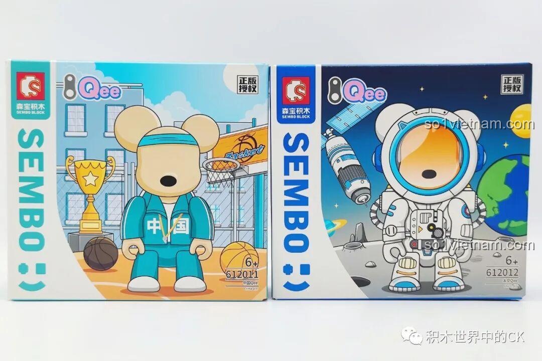 Cận cảnh hộp sản phẩm SEMBO Gấu Qee Trung Quốc 612011