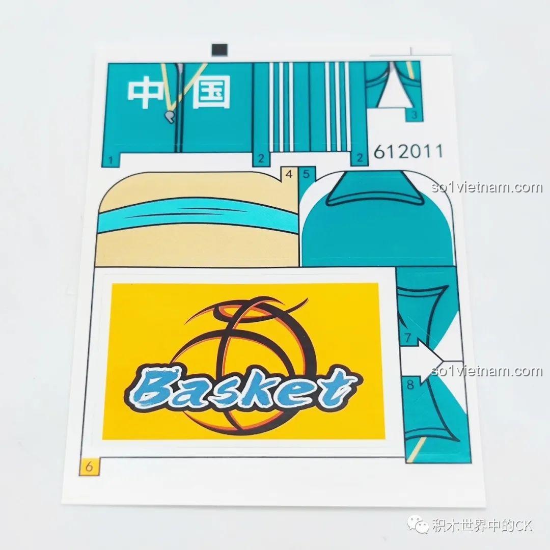 Bộ sticker đi kèm SEMBO Gấu Qee Trung Quốc 612011