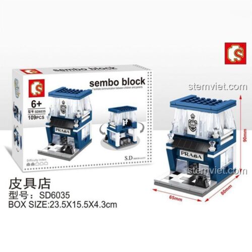 SEMBO SD6035 Bộ đồ chơi Cửa hàng da 109 Mảnh