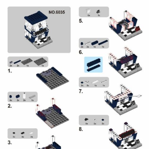 Cửa hàng da SEMBO SD6035 sách hướng dẫn SEMBO SD6035 Mô hình phố xá PDF gốc chất lượng cao