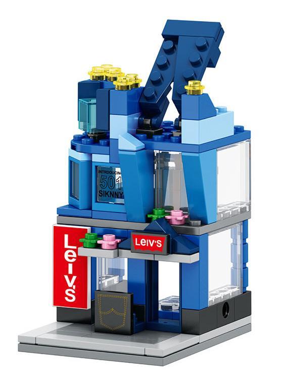 Bộ lắp ghép Cửa hàng quần bò Levi's SEMBO SD6077, đồ chơi mô hình cho bé gái 6 tuổi, giá rẻ.