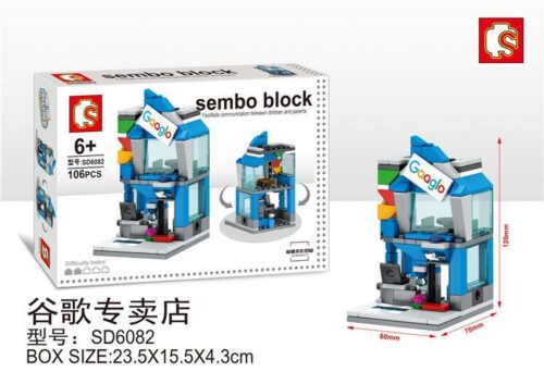 Bộ lắp ghép Cửa hàng Google mini Sembo SD6082, đồ chơi mô hình kiến trúc tinh xảo cho bé trai và bé gái 6 tuổi, giá tốt.