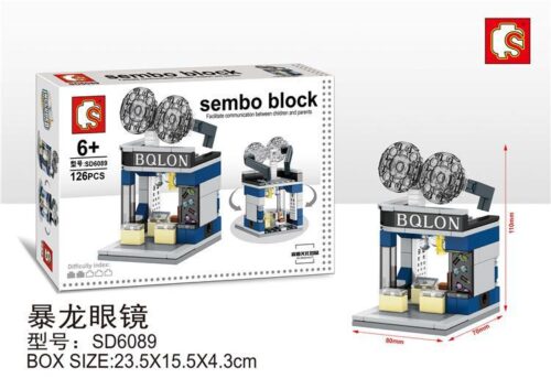 Bộ lắp ghép SEMBO SD6089 Cửa hàng Kính Mắt Bạo Long cho bé 6 tuổi, mô hình cửa hàng chi tiết, giá tốt
