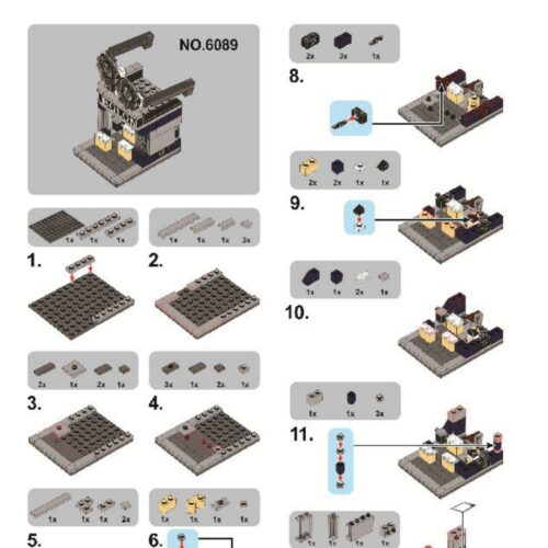 Cửa hàng Kính Mắt Bạo Long SEMBO SD6089 hướng dẫn lắp ghép SEMBO SD6089 Cửa hàng Kính Mắt Bạo Long