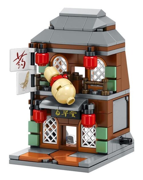 Mô hình bộ lắp ghép Tiệm thuốc Bách Thảo Đường Sembo SD6095, đồ chơi sáng tạo cho bé gái 6 tuổi, giá rẻ.