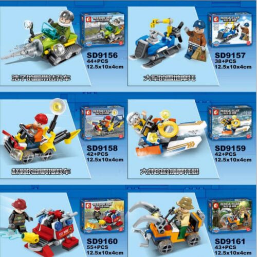 Vòi Cứu Hỏa Di Động Của Tiểu Vĩ - Đội Cứu Hộ SEMBO SD9160 hướng dẫn lắp ghép SEMBO SD 9160 Lính cứu hỏa