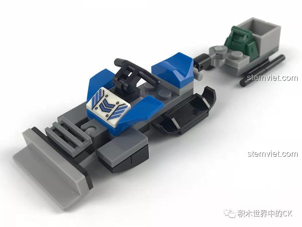 Xe trượt tuyết mini nhỏ gọn với thùng đựng đồ trong bộ lắp ráp SEMBO SD9549 Xe Cứu Hộ Cực Địa.