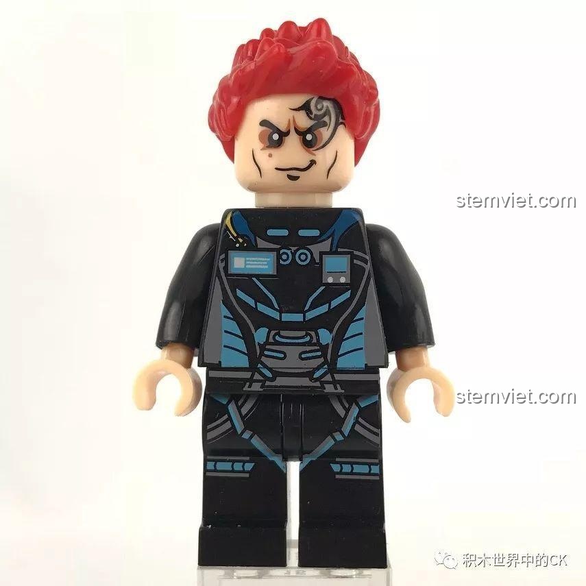 Minifigure Dương Uy Kiện trong bộ lắp ghép SD 9816, đồ chơi lắp ráp Trạm Giam Di Động SEMBO SD9816, giá tốt.