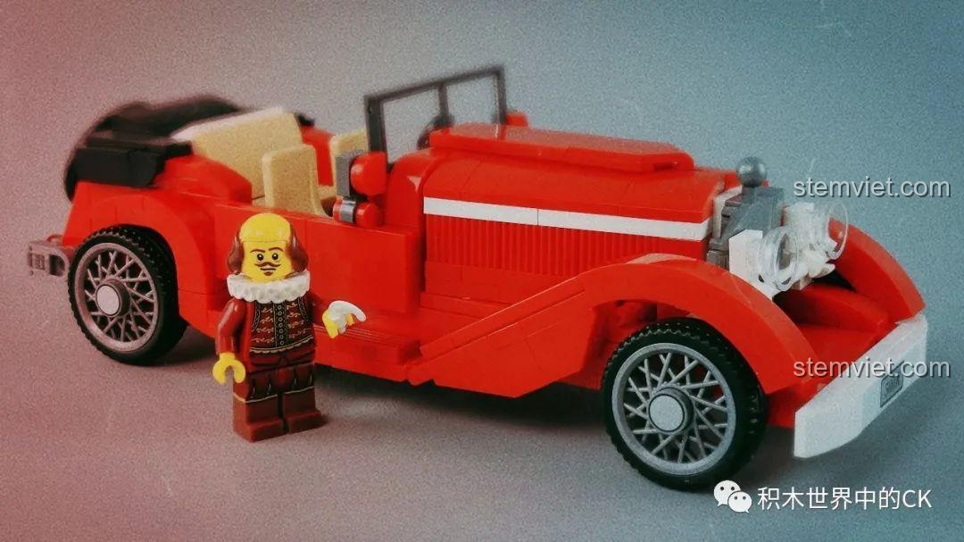 Bộ sưu tập 4 mô hình đồ chơi lắp ráp Xe Cổ Điển Ford Model A 1930 SEMBO 607401 và các mẫu khác, trưng bày hoàn hảo.