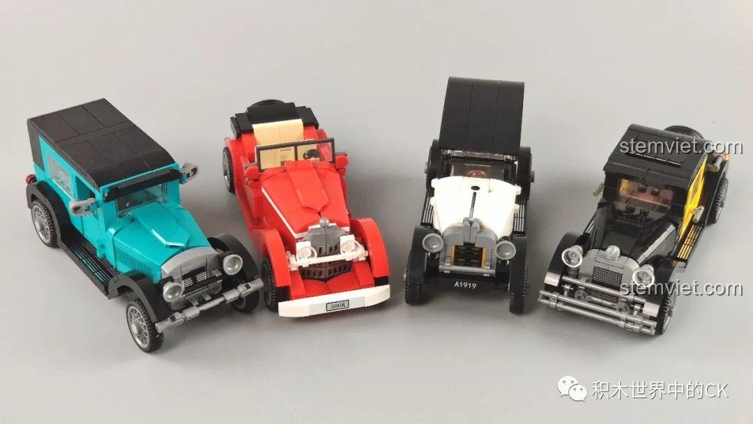 Mô hình đồ chơi lắp ráp SEMBO 607402 màu đỏ trưng bày cùng minifigure, tăng tính tương tác.