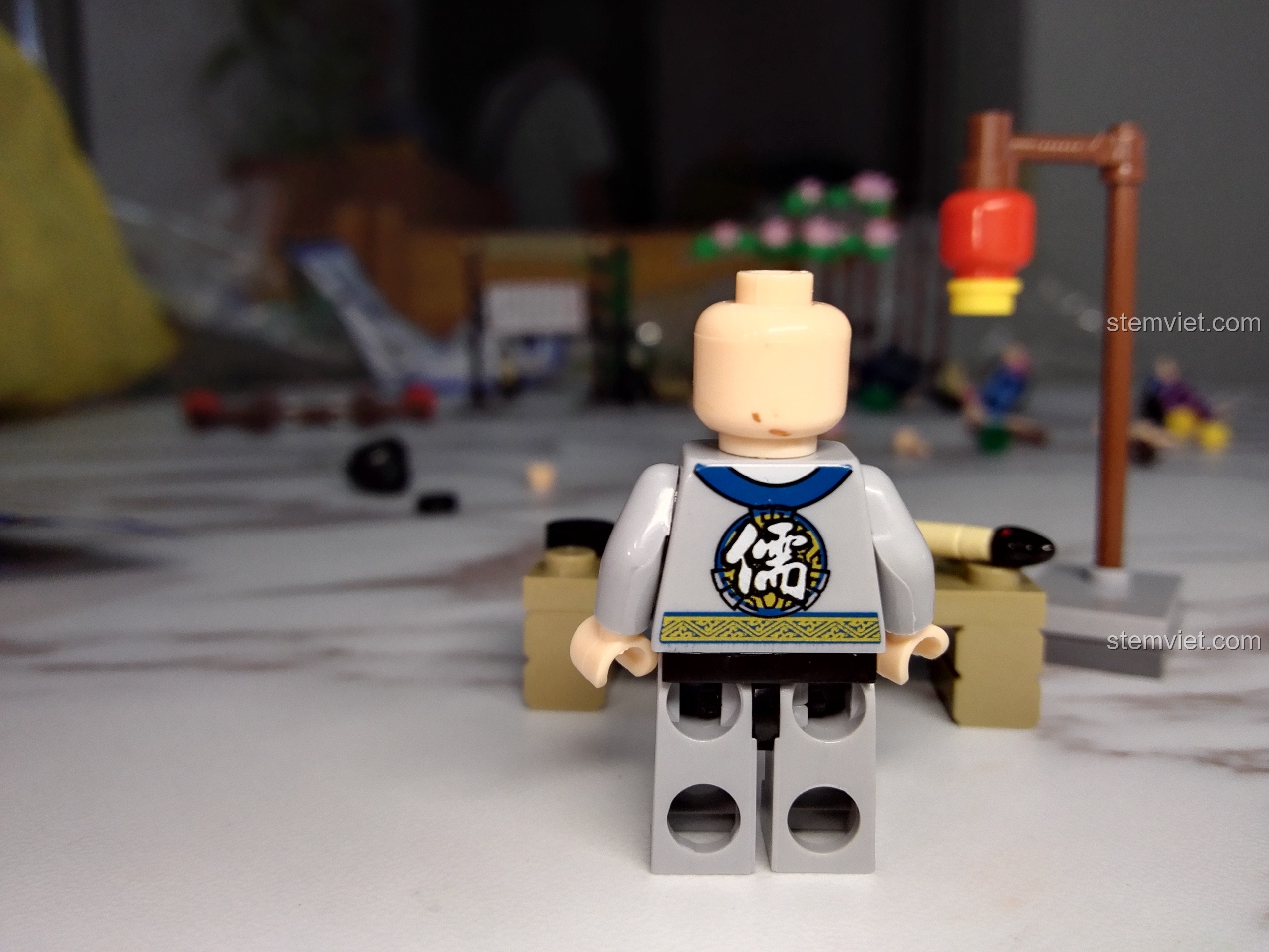 Toàn bộ 8 minifigure Võ Lâm Ngoại Truyện KAZI KY5006 đã lắp ráp hoàn chỉnh.