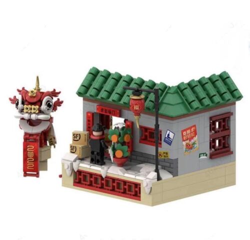 Bộ Lắp Ghép Múa Lân SF 2022 Lion Dance - Mô hình múa lân và nội thất nhà cửa