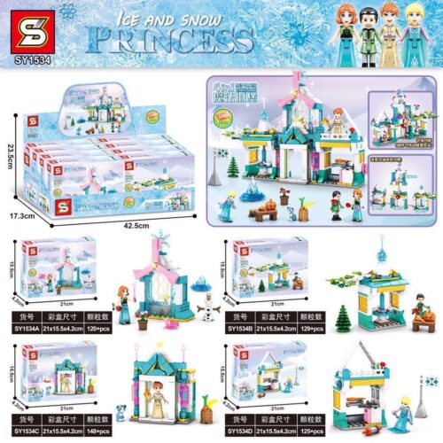 Bộ lắp ráp Lâu đài băng giá của Elsa và Anna Sheng Yuan SY1534, đồ chơi xếp hình sáng tạo cho bé gái 6 tuổi giá rẻ.