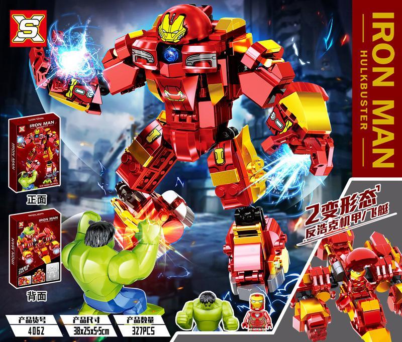 Hulkbuster Iron Man - Bộ lắp ghép robot biến hình 327 chi tiết