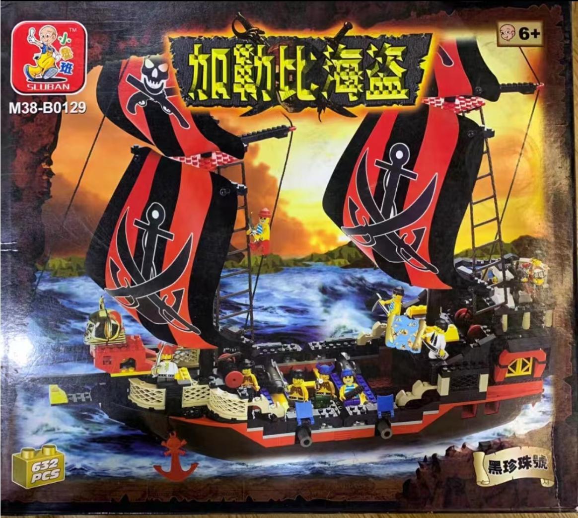 bộ đồ chơi Tàu Ngọc Trai Đen Sluban M38-B0129 cho Con trai 6 tuổi, giá tốt