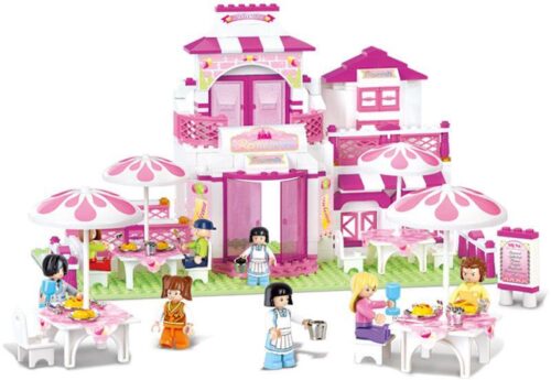 Bộ lắp ghép Sluban M38-B0150 Nhà hàng Lãng mạn Hải Đường với 8 minifigures, 306 chi tiết