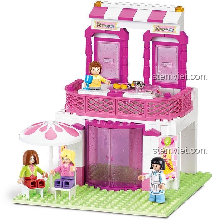 Nhân vật trong bộ lắp ghép Sluban M38-B0150 Nhà hàng Lãng mạn Hải Đường
