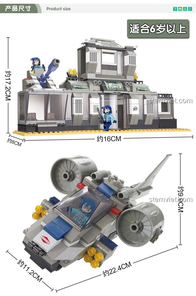 Sluban M38-B0211 Đặc nhiệm: Trụ sở Đặc cảnh - Hình ảnh minh họa