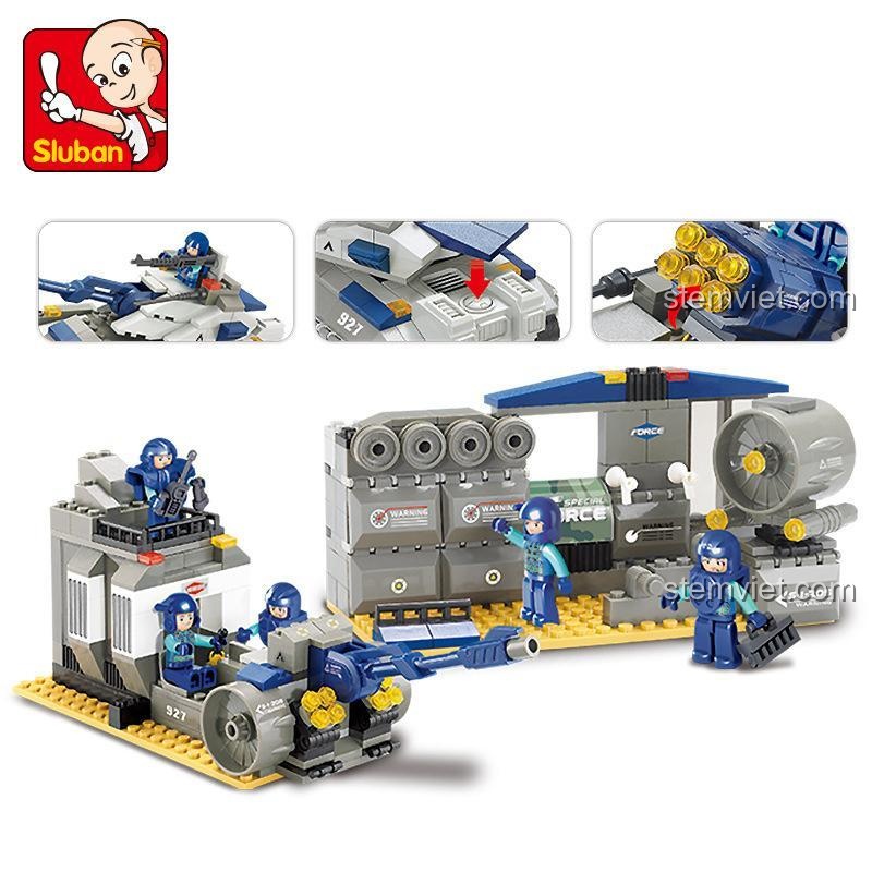 Sluban M38-B0211 Đặc nhiệm: Trụ sở Đặc cảnh - Trụ sở và phương tiện