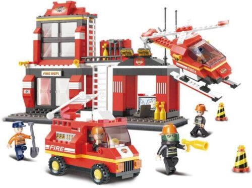 Bộ Cứu Hỏa Sluban M38-B0225: Xe cứu hỏa, máy bay trực thăng và trạm cứu hỏa