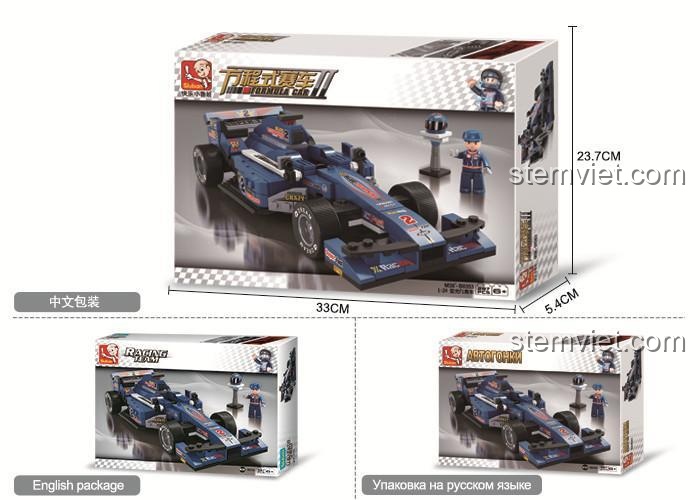 Hộp sản phẩm Xe đua F1 Sluban M38-B0353 Tốc độ Kinh Hoàng Con trai 6+ tuổi