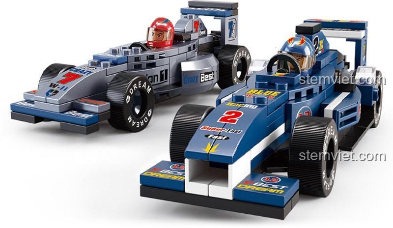 Sluban M38-B0355 bộ đồ chơi xe đua F1, bộ lắp ghép xe đua, đồ chơi mô hình xe đua, xe đua tốc độ, đồ chơi cho bé trai 6 tuổi, giá tốt