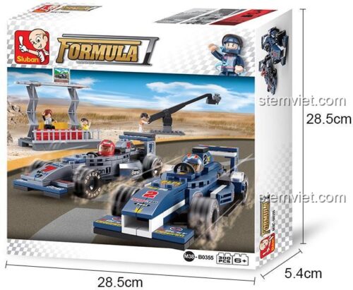 Sluban M38-B0355 bộ đồ chơi xe đua F1, bộ lắp ghép xe đua, đồ chơi mô hình xe đua, xe đua tốc độ, đồ chơi cho bé trai 6 tuổi, giá tốt