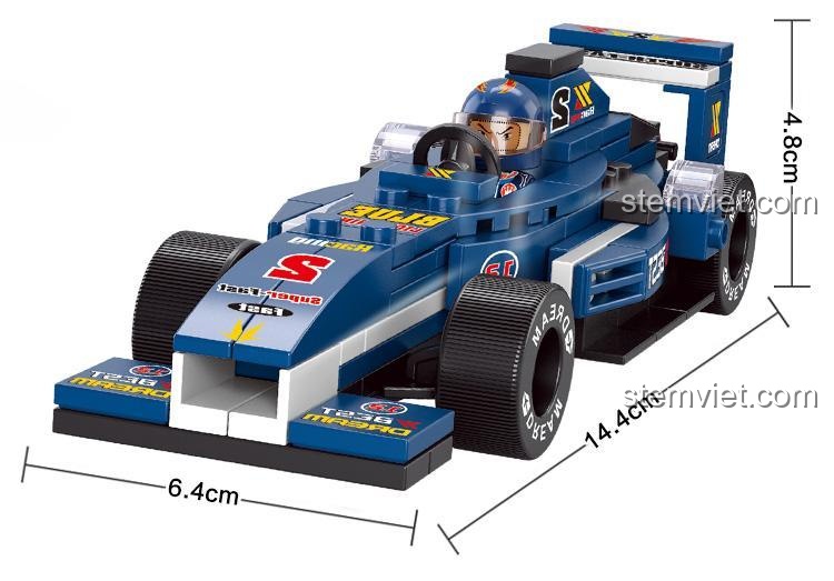 Sluban M38-B0355 bộ đồ chơi xe đua F1, bộ lắp ghép xe đua, đồ chơi mô hình xe đua, xe đua tốc độ, đồ chơi cho bé trai 6 tuổi, giá tốt