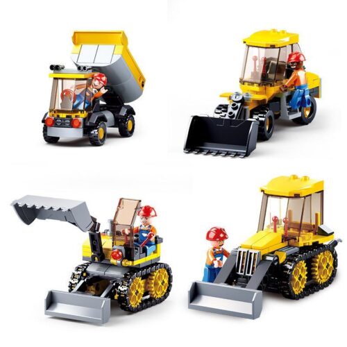 Bộ đồ chơi Sluban M38-B0377C Xe Công Trình 438 mảnh ghép cho bé trai 6 tuổi, giá tốt