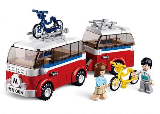 Bộ đồ chơi Xe Cắm Trại Sluban M38-B0566 Banya & Lemey 324 mảnh ghép, đồ chơi lắp ráp cho bé trai và bé gái 6 tuổi, giá tốt.