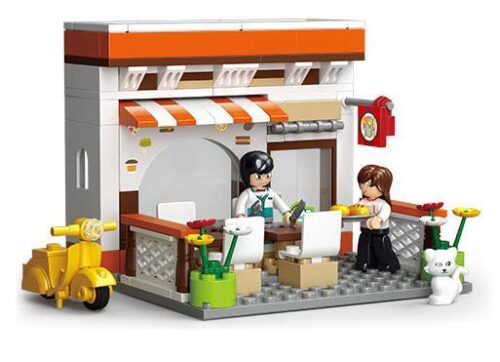 Mô hình bộ lắp ghép Nhà Hàng Thư Giãn Sluban M38-B0567. Đồ chơi giá rẻ cho bé gái 6 tuổi, giúp phát triển trí tưởng tượng và sự khéo léo.