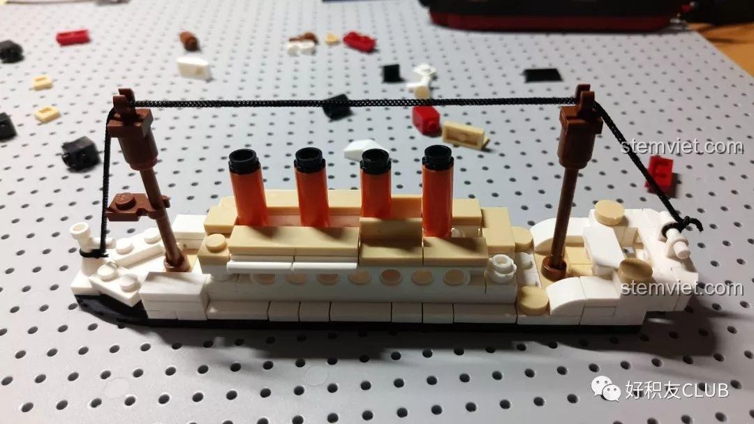 Dây neo của mô hình tàu Titanic Sluban M38-B0576, chi tiết nhỏ của bộ lắp ghép, đồ chơi xây dựng.