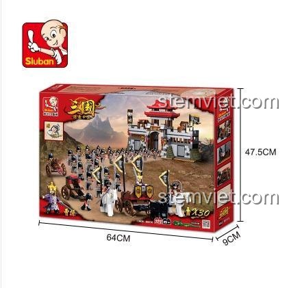 Sluban M38-B0578 Tam Quốc 逐鹿中原 bộ đồ chơi lắp ghép 839 chi tiết