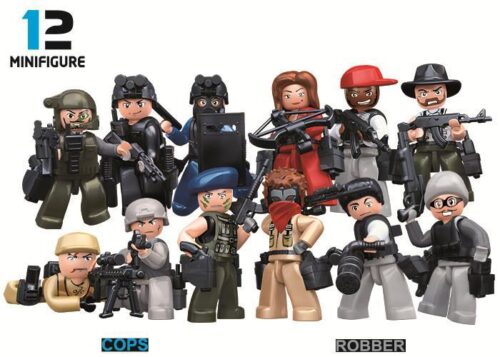 Sluban M38-B0585 minifigure Invincibility Heroes bộ đồ chơi cảnh sát và cướp biển