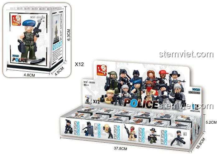 Sluban M38-B0585 minifigure Invincibility Heroes hộp sản phẩm