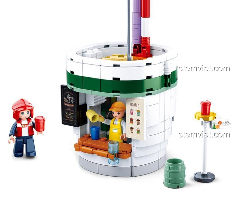 Hộp đồ chơi xếp hình Sluban M38-B0705D Quầy Bán Nước giá rẻ, chất lượng cao, an toàn cho trẻ em.