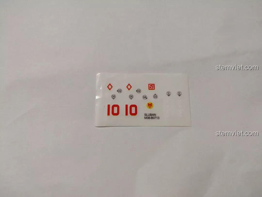 Đồ chơi xây dựng Mô hình xe tăng Thế chiến II, tấm decal dán chi tiết cho xe tăng và cảnh quan, tăng tính chân thực.