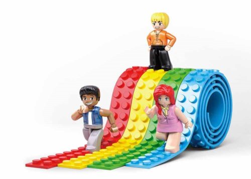 Sluban M38-B0718 Bộ đồ chơi Cầu Vồng Vui Nhộn với 3 minifigures