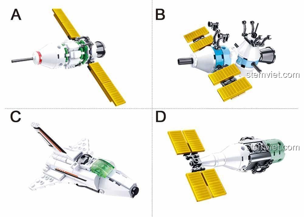 Hộp sản phẩm đồ chơi lắp ráp Sluban B0731 Phi thuyền không gian, chất lượng cao, giá tốt.