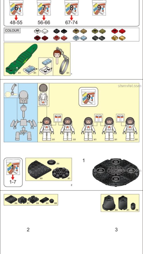 Sách lắp ghép Sluban M38-B0738 Mô hình tên lửa PDF gốc chất lượng cao