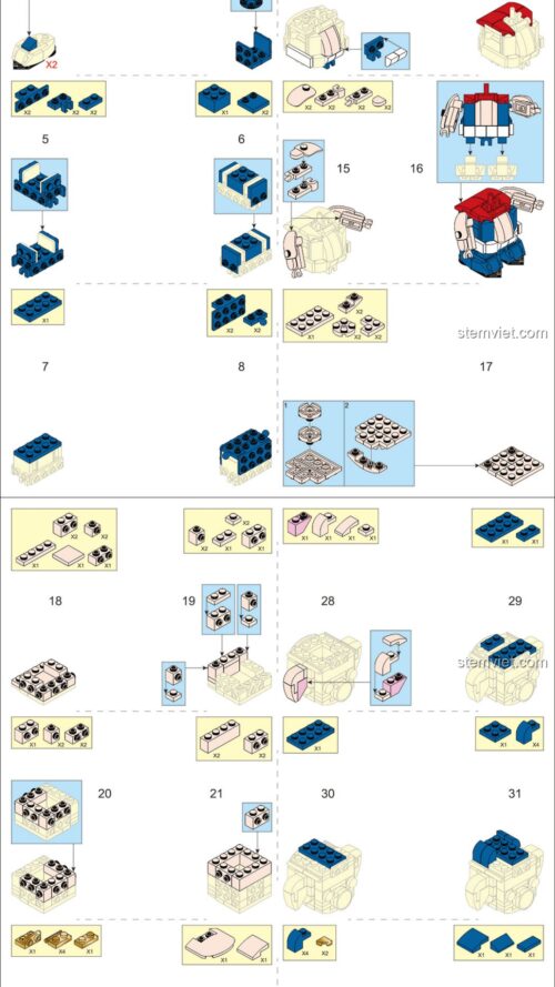 Q版八戒 Sluban M38-B0761-03 sách Sluban B076103 Trư Ngộ Năng