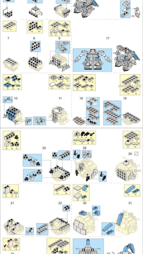 Triệu Vân Sluban M38-B0761-13 hướng dẫn lắp ráp Sluban 076113 Triệu Vân