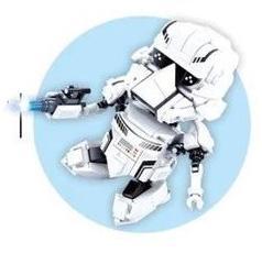 Q雄联萌：Q版帝国暴风兵 Sluban M38-B0761N bộ đồ chơi Star Wars Q兵