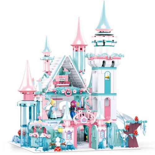bộ lắp ghép Lâu đài Băng giá Giấc mơ Công chúa Sluban M38-B0789 cho bé gái 6 tuổi, chất lượng cao giá rẻ.