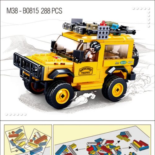 ORV越野车 Sluban M38-B0815 hướng dẫn lắp ghép Sluban 0815 Xe địa hình màu vàng